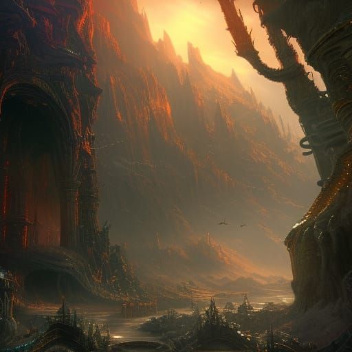 Detailed Matte Painting of The Black Perl