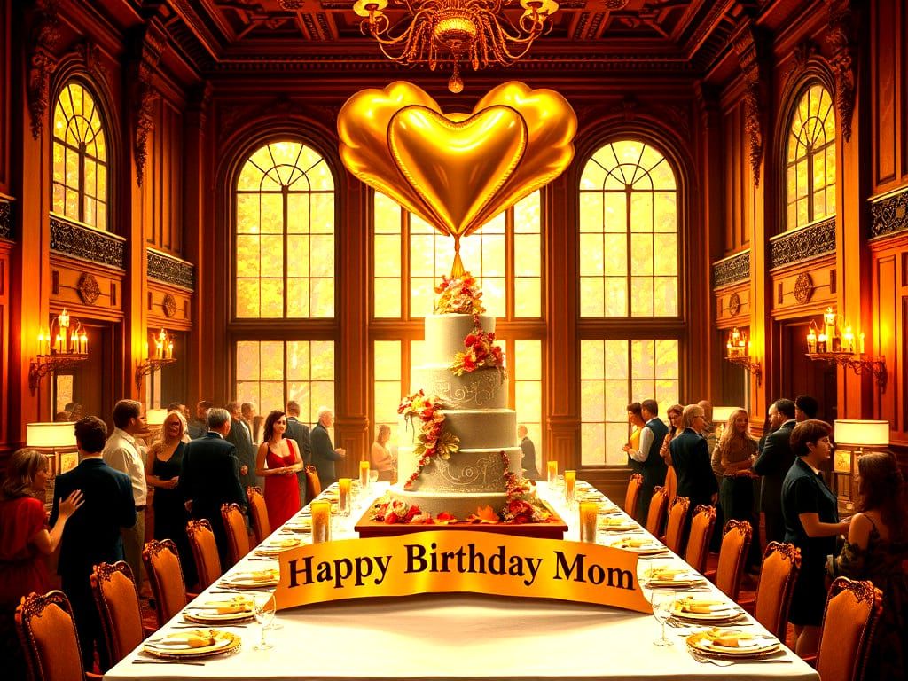 Autumn Birthday Celebration in a Mansion