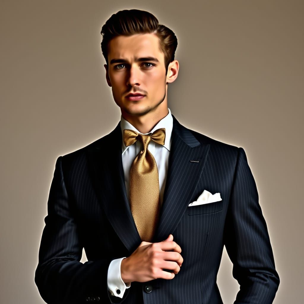 Elegant Gentleman in Refined Attire