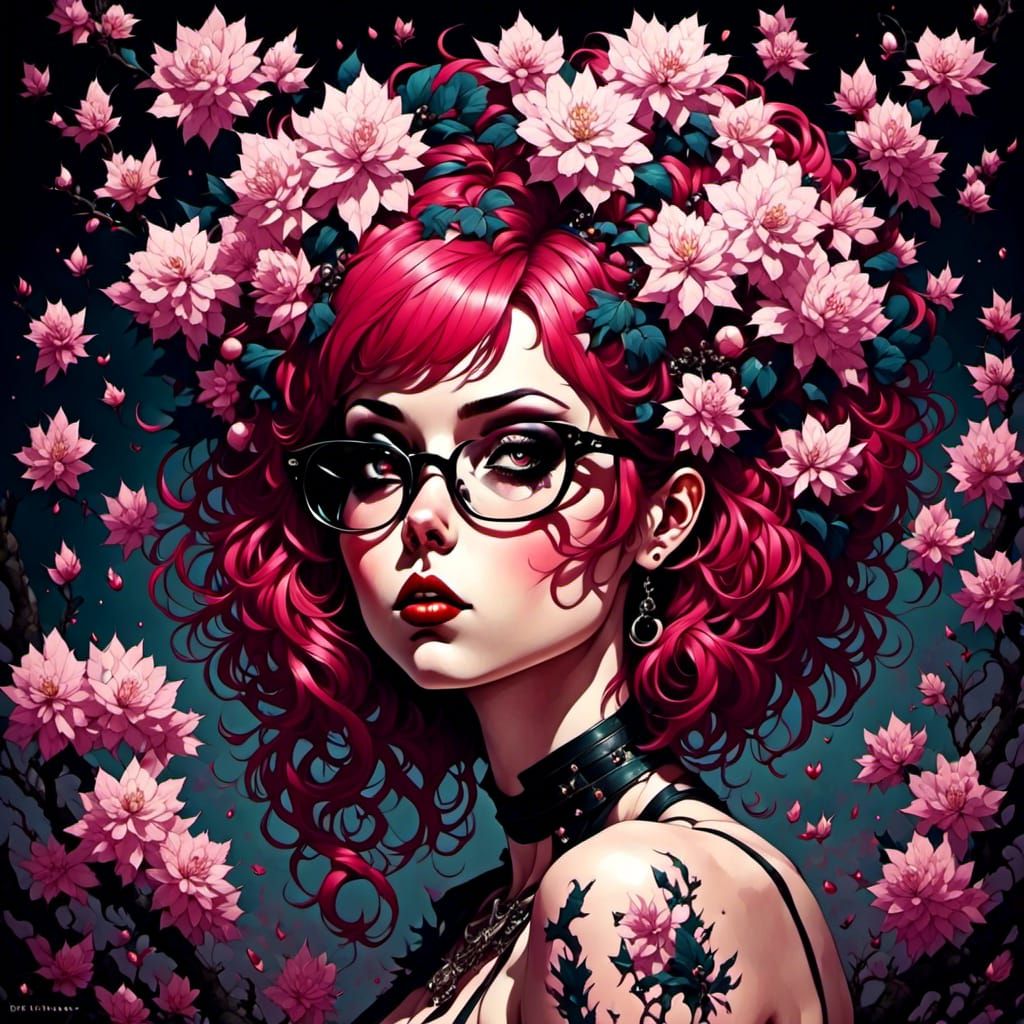 Cherry Blossom Girl in Ethereal Style