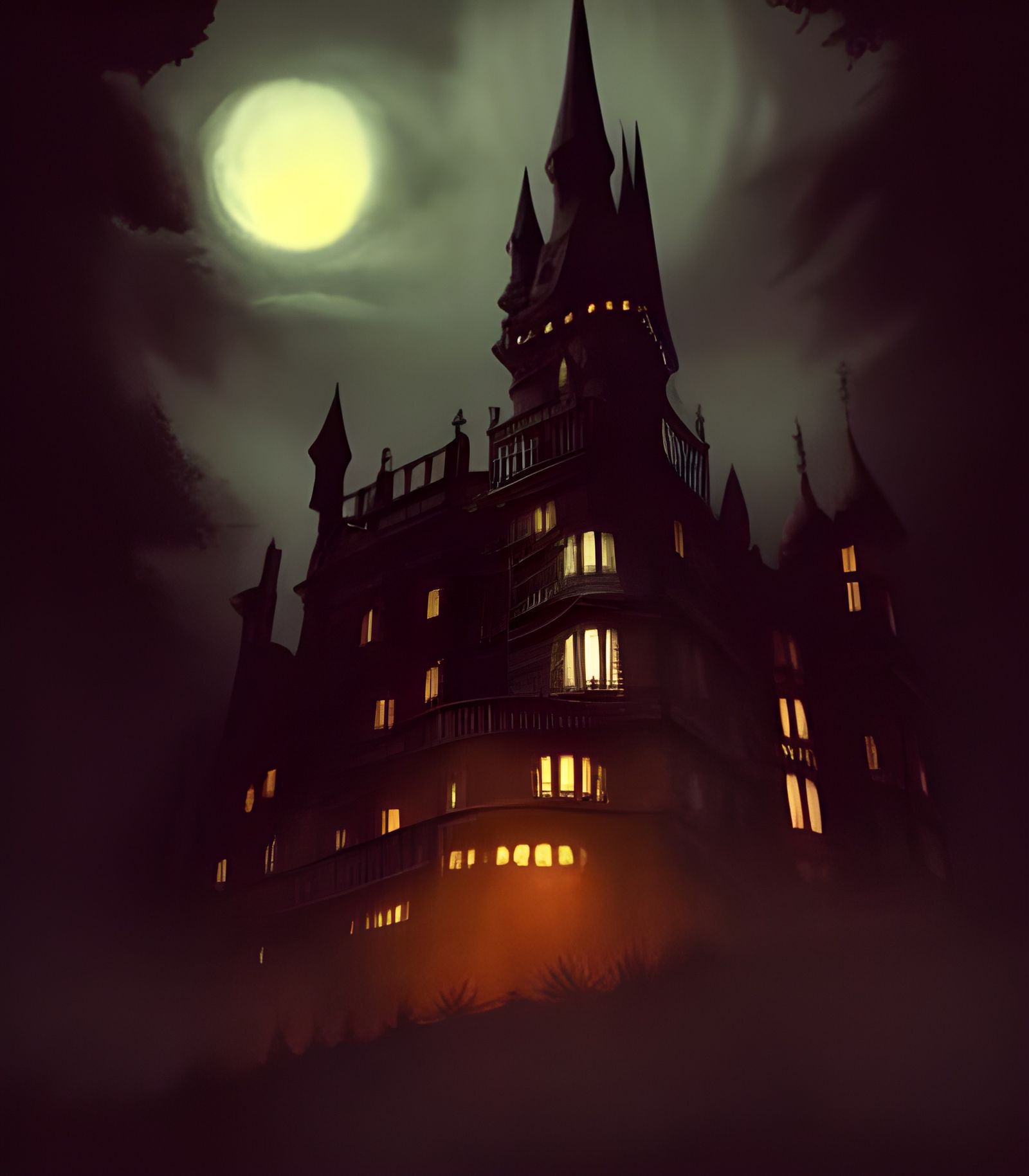 Eerie Victorian Palace on Haunted Hill