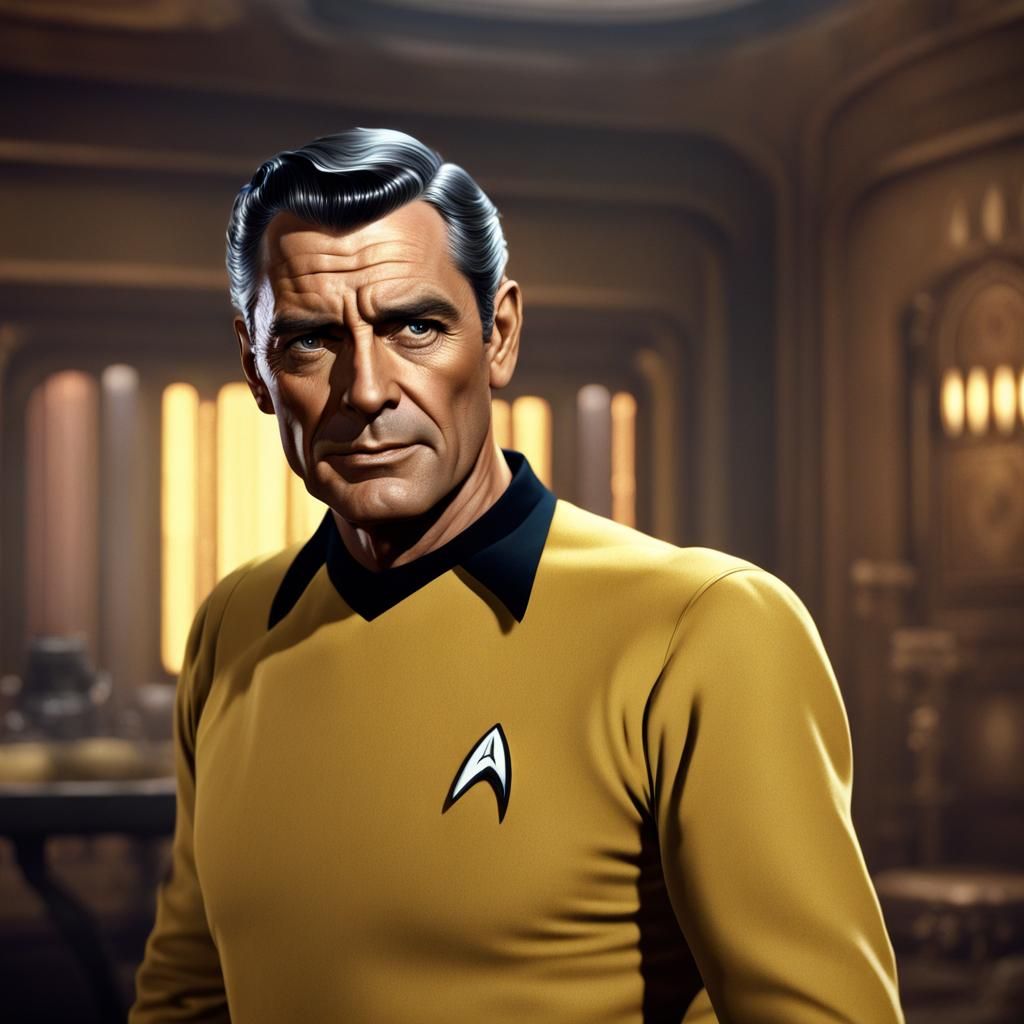 Star Trek Captain Portrait in Detailed Matte Painting