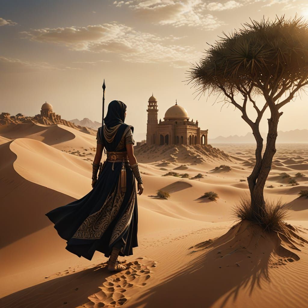 Dervish Warrior in Golden Hour