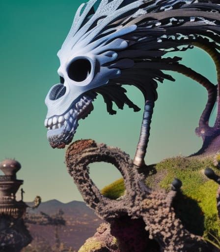 Eldritch Stopmotion Scene in Hyperrealistic Style