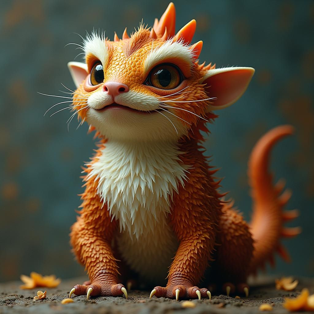 Exotic Cat-Dragon Hybrid Creature