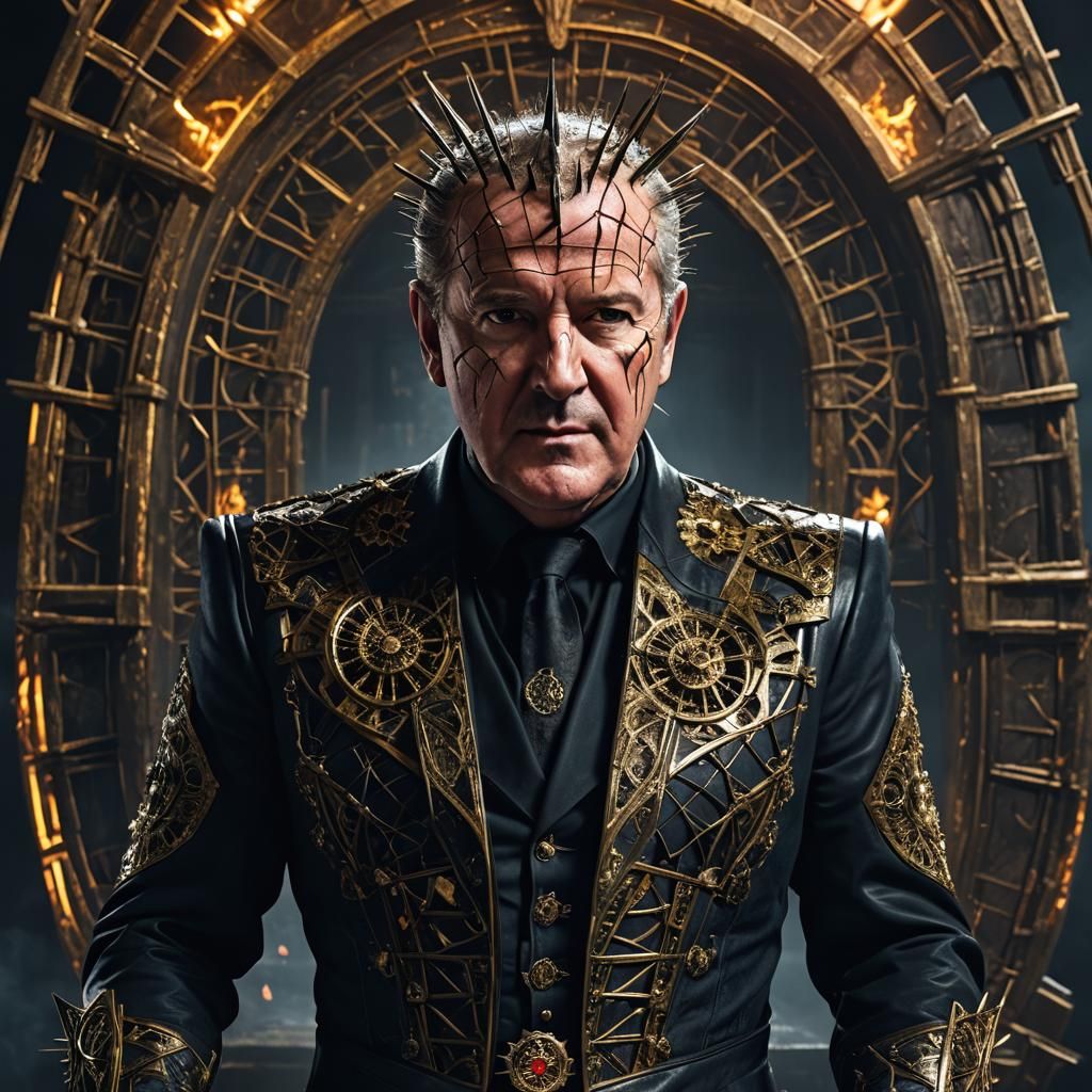 Piers Morgan as Hellraiser, Detailed Digital Art