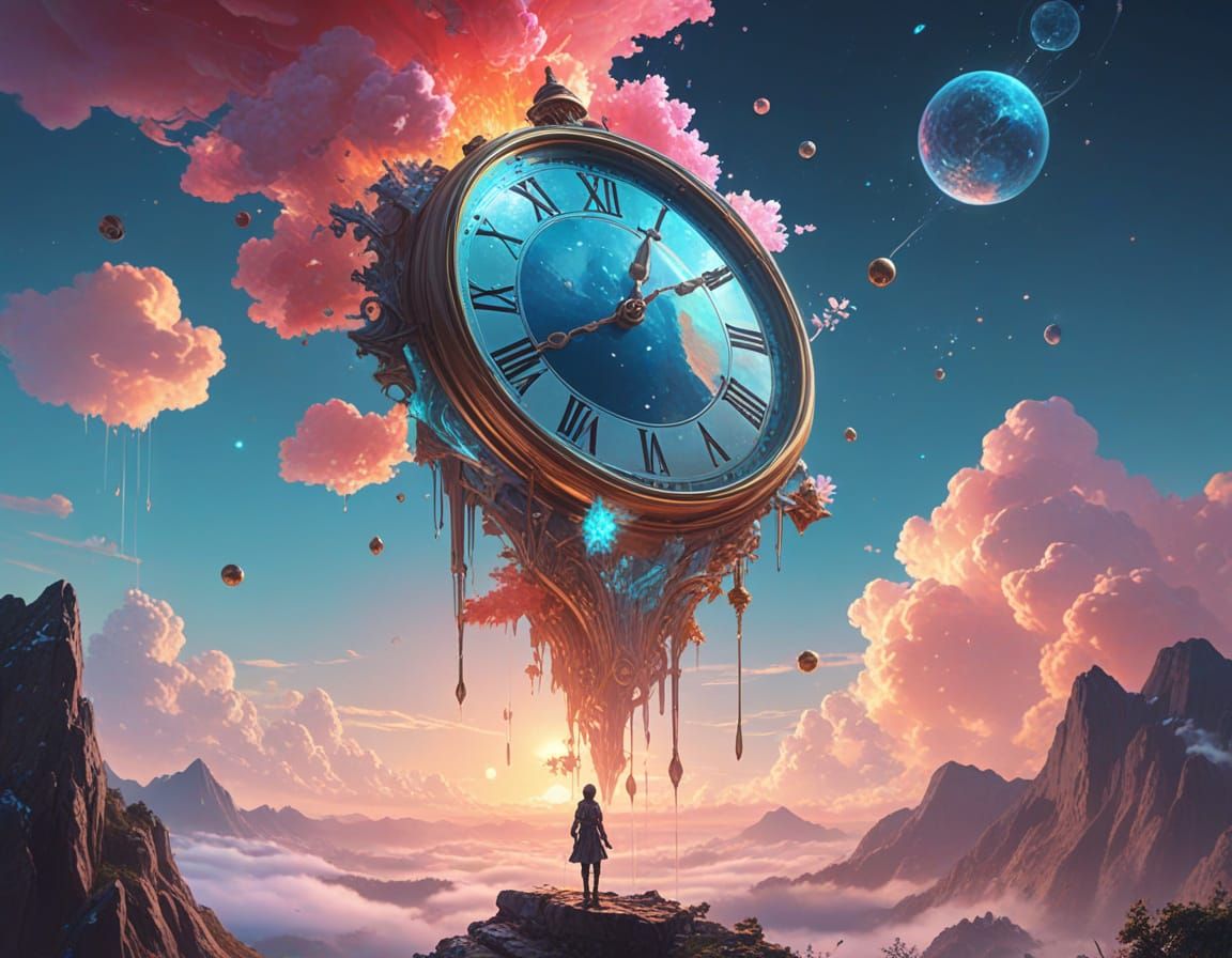 Cosmic Dreamscape in Vibrant Pastels