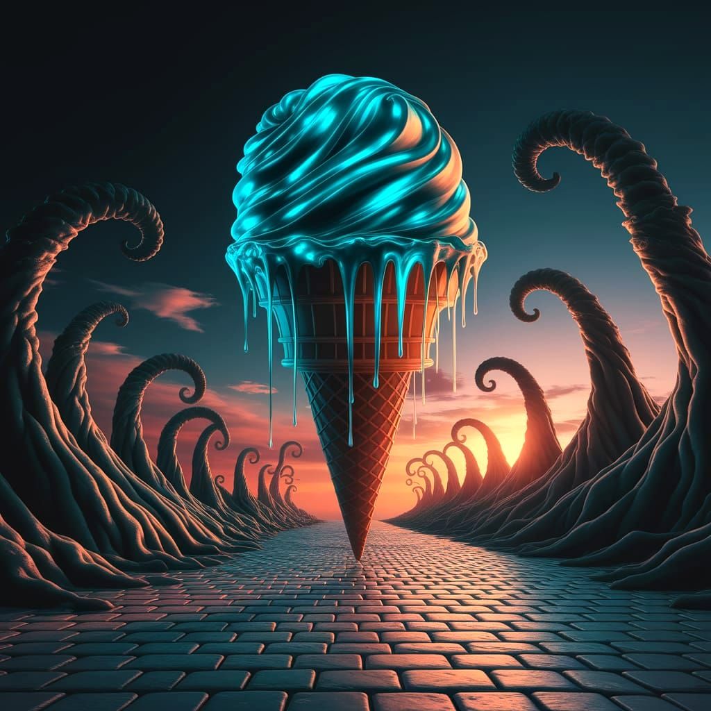 Terrifying Icecream, Magritte