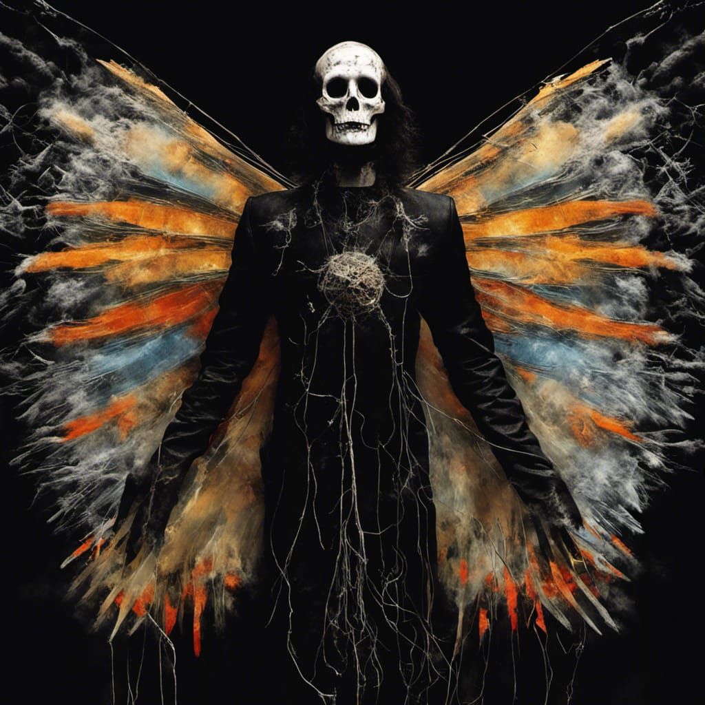 The Crow, Eric Draven with crow wings in flight, crow feather Dreamscape, Tim Burton,Brian FroudThe Crow, Eric Draven...