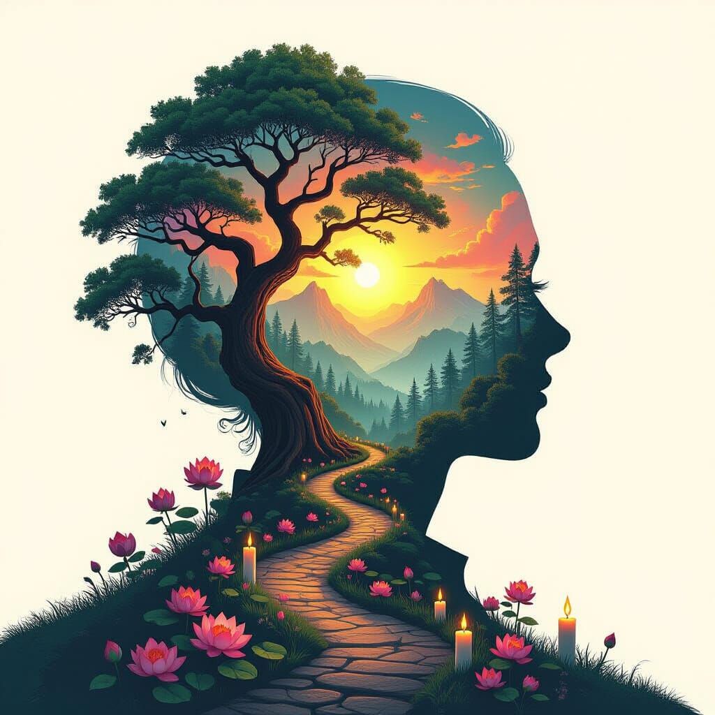 Tree of Life: Forest Within a Silhouette