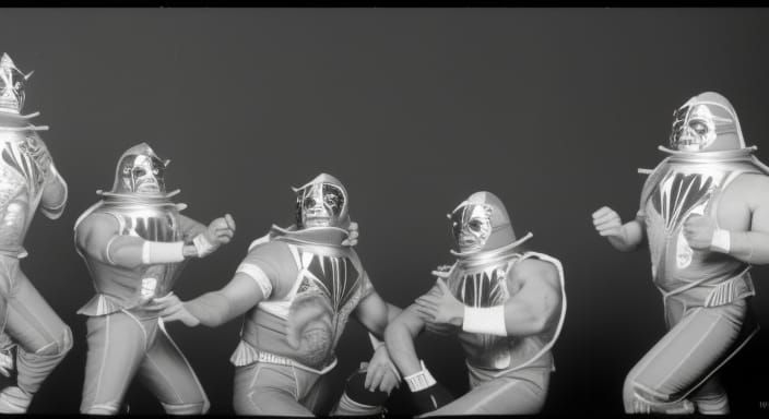 Extraterrestrial Wrestlers Arrive on Earth: Pro Photography