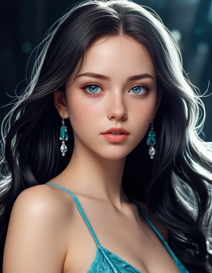 Stunning Anime-Inspired Portrait in Vibrant Colors