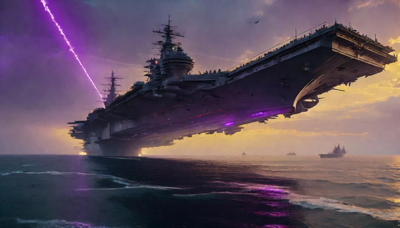 flying aircraft carrier a masterpiece, 8k resolution, dark f...