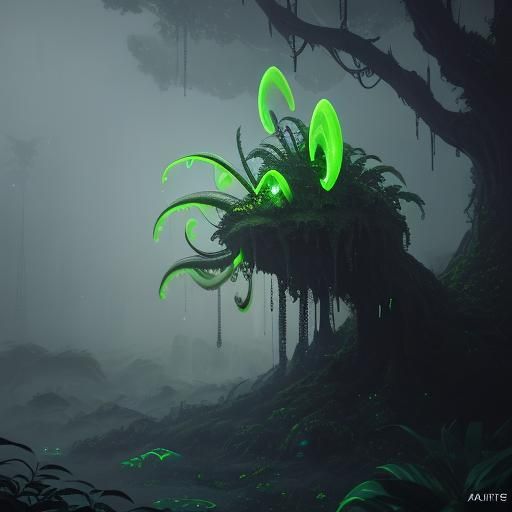 Alien Spider Gangster in Jungle, 3D Game Art