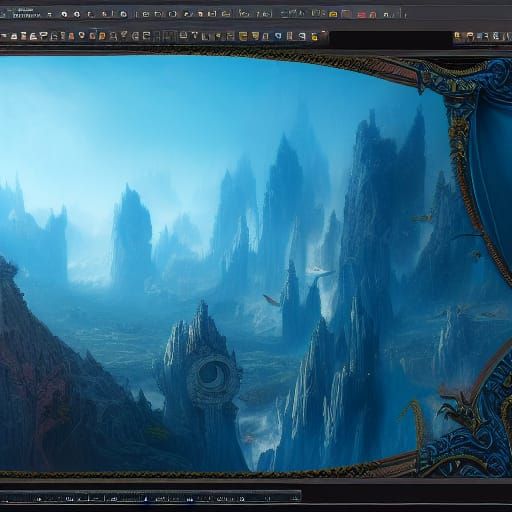 Fantastical Blue Banana Concept Art