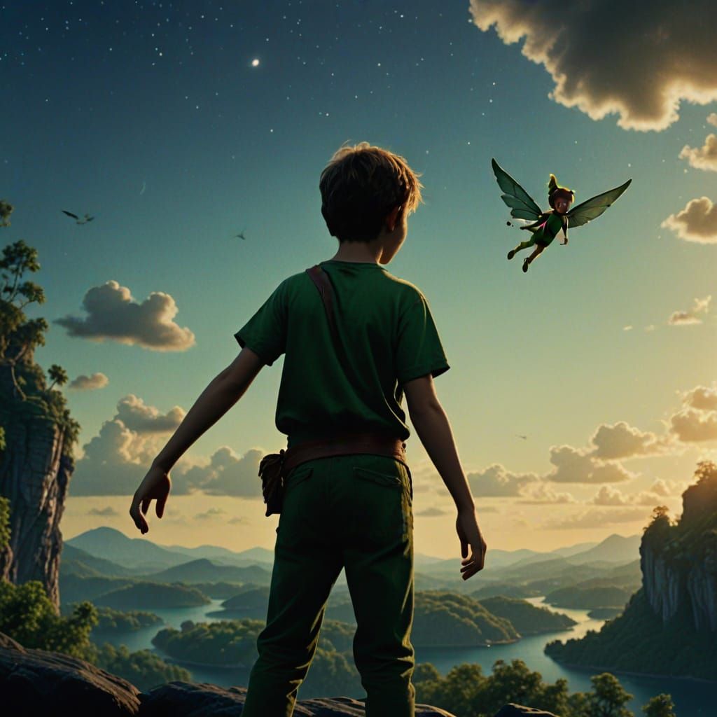 Peter Pan and Tinkerbell