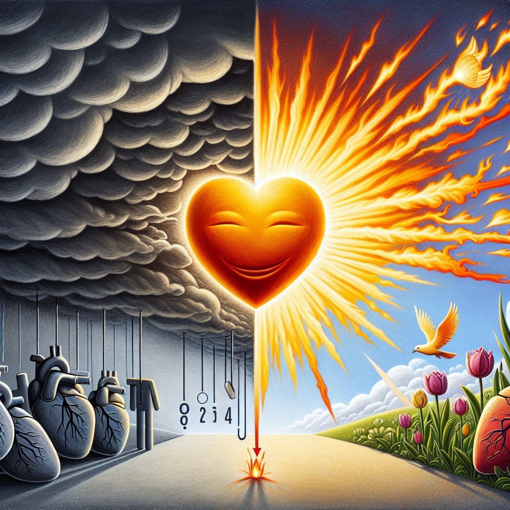 Sky Transformation: From Grey Clouds to Radiant Sunshine