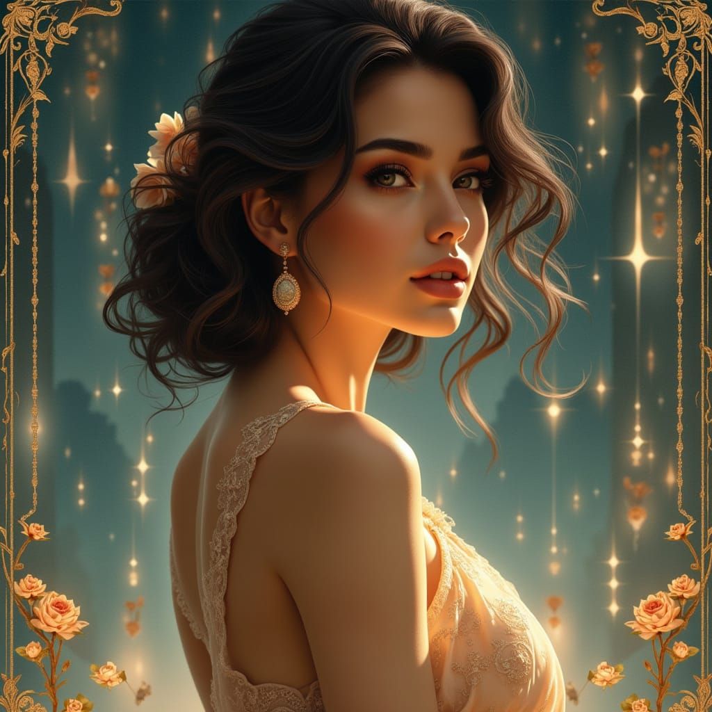 Ethereal Beauty in Art Nouveau Inspiration