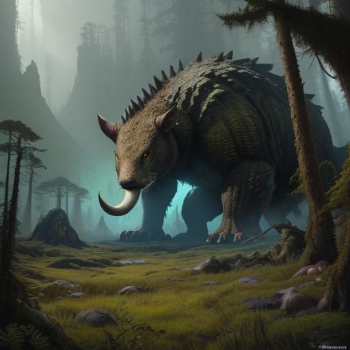 Colossal Fantasy Rodent Emerges from the Earth in Epic Matte...