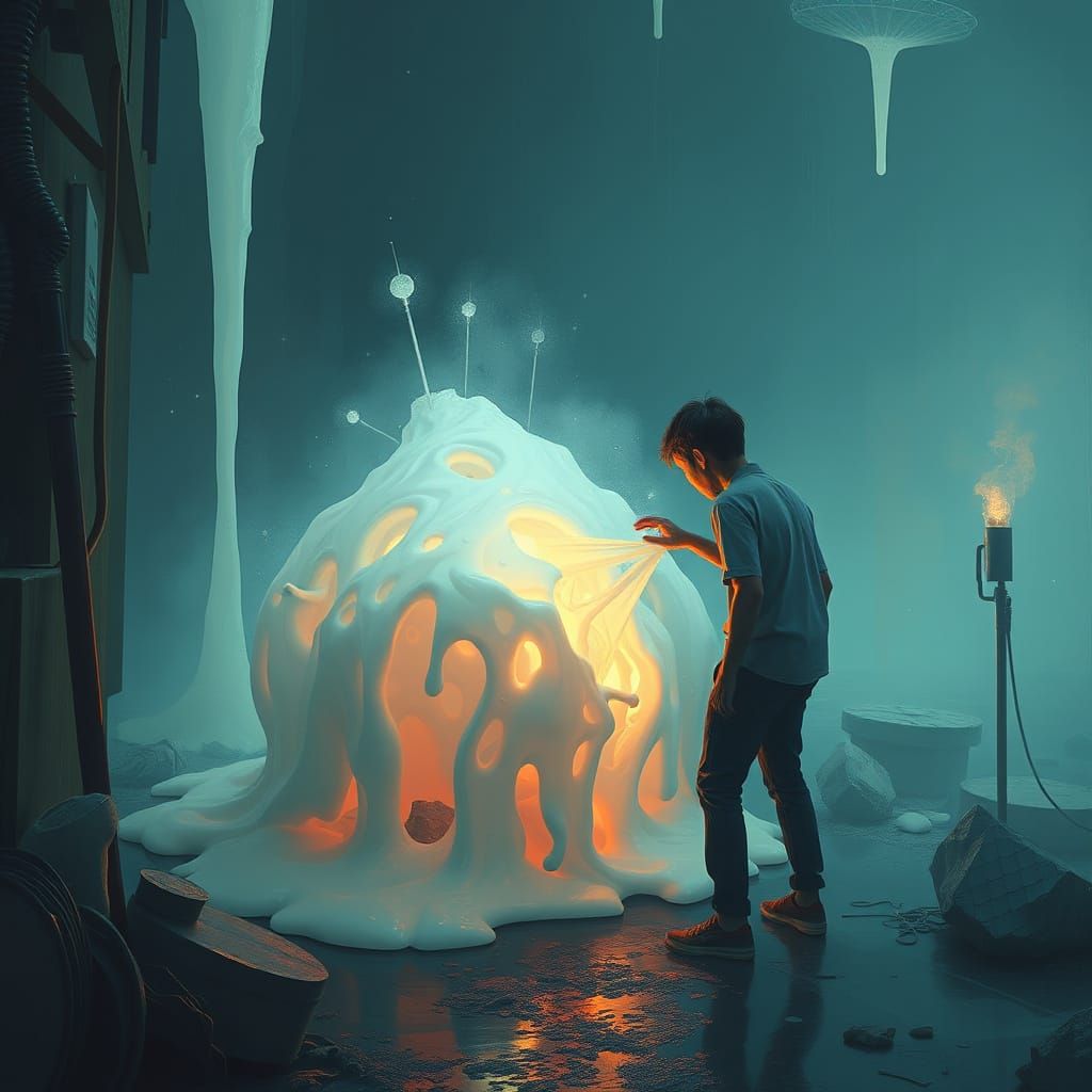 Surreal Discovery of Mysterious White Substance