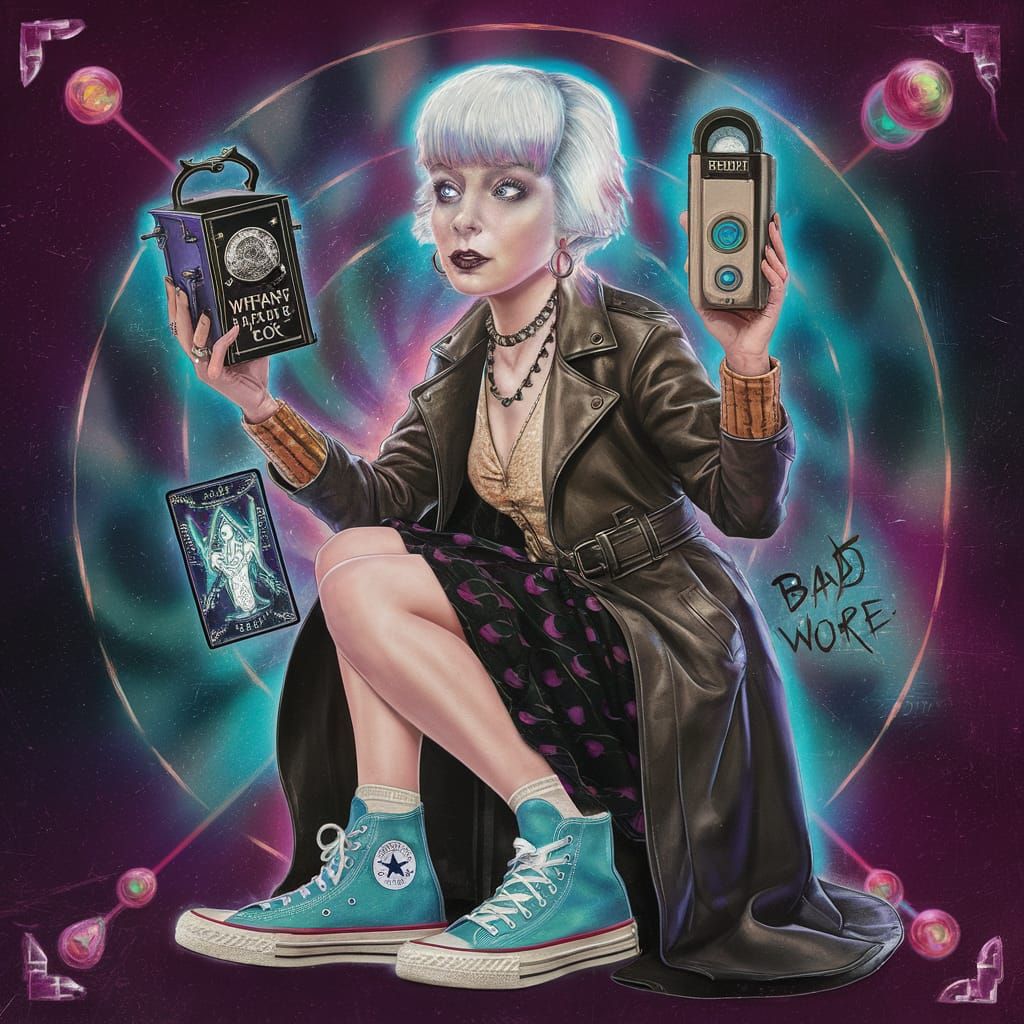 Psychedelic Time Lord Illustration for Rouge Remedies