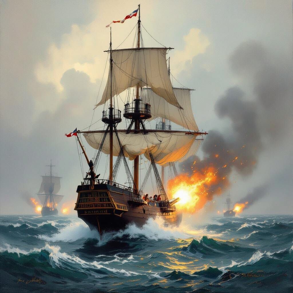Warship in Battle: Romanticism Meets Naval Architecture