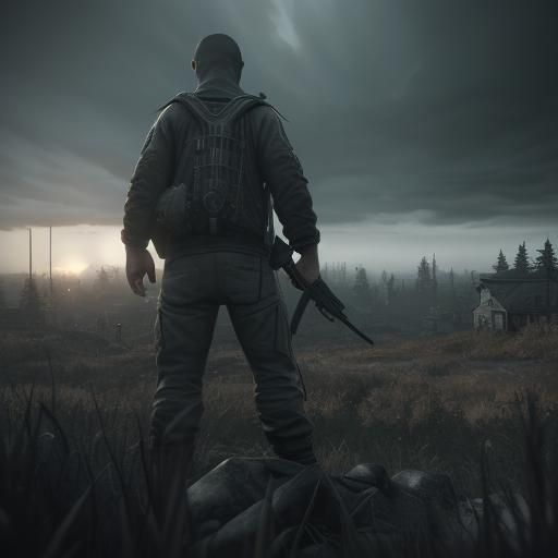 Cinematic 3D Game Scene in 8K Resolution