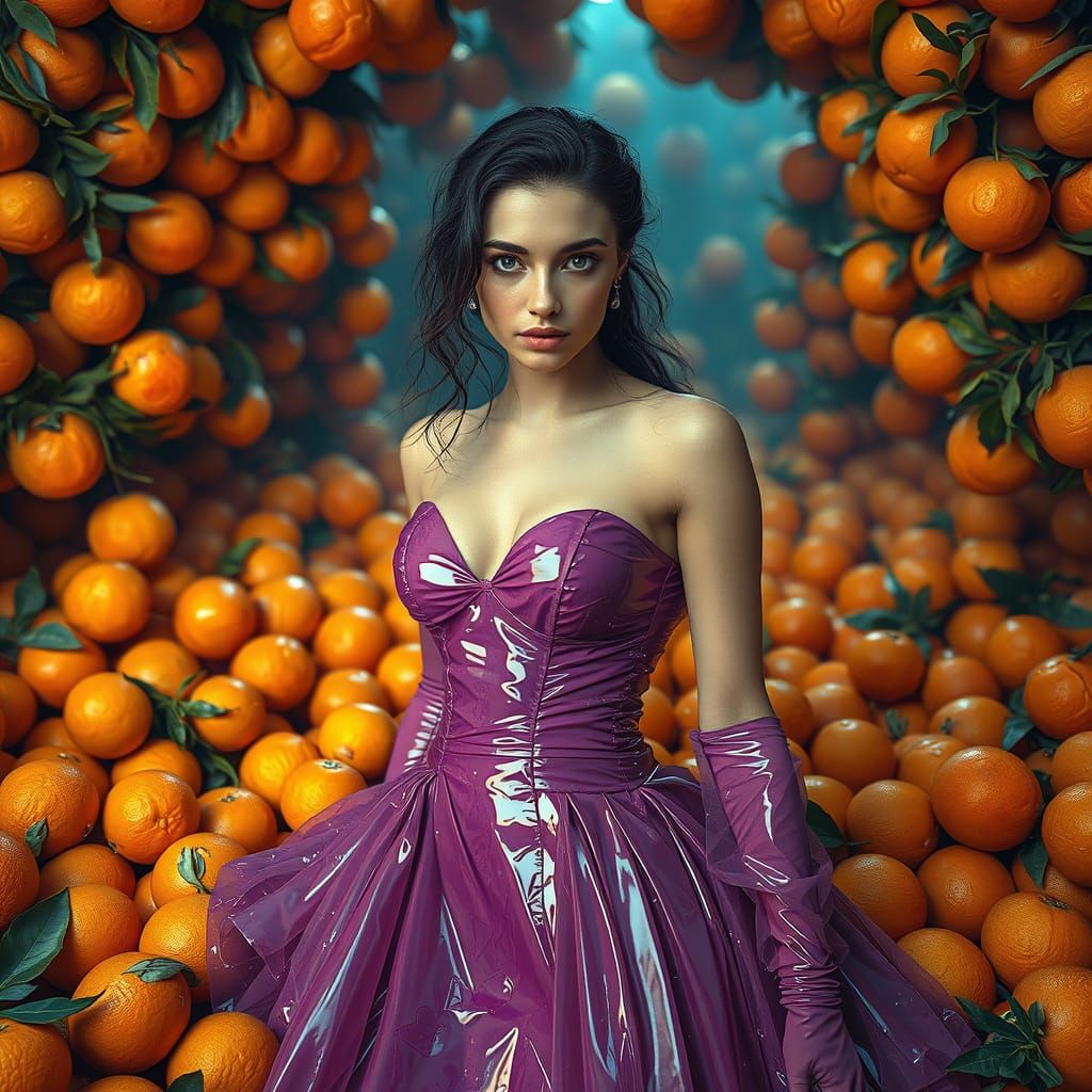 Surreal Beauty in a Lavish Purple Paradise