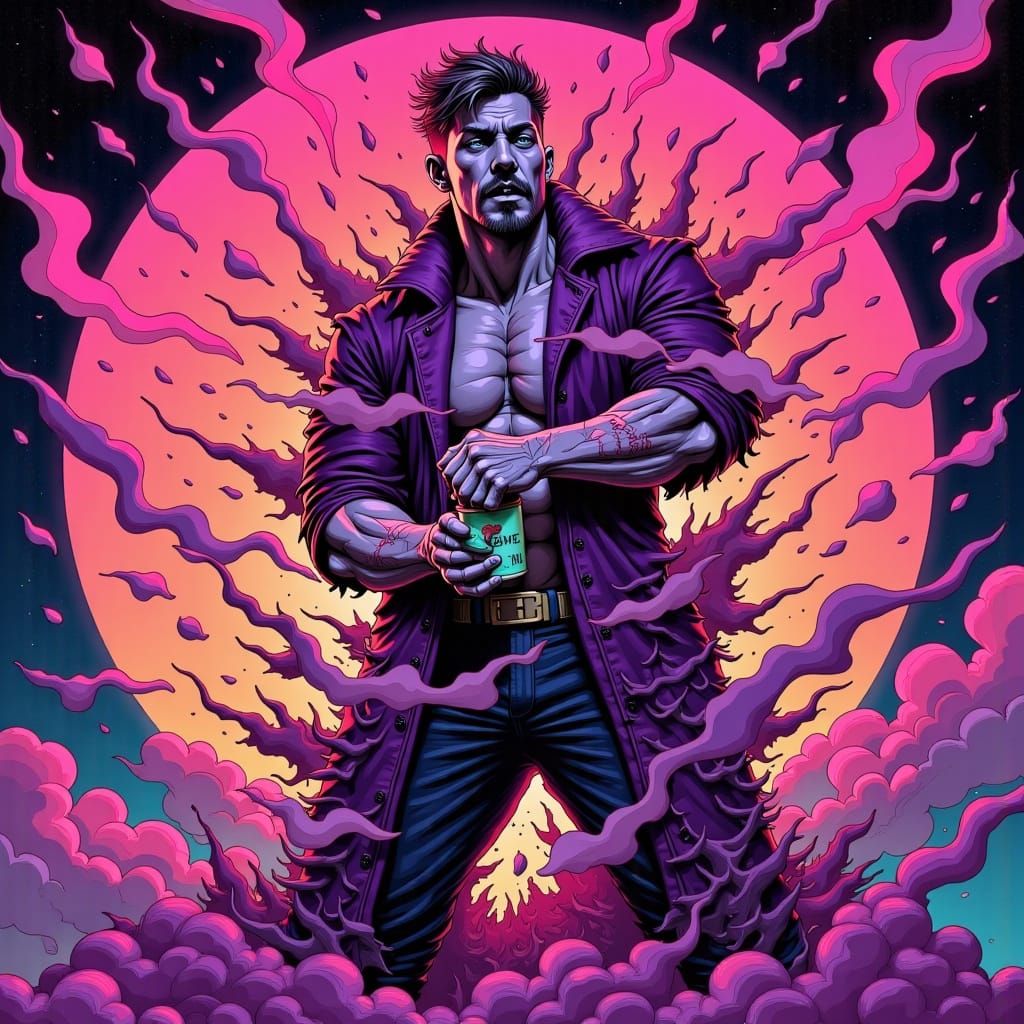 Rapper Smoothie Biz Owner as Fluffy Cushion