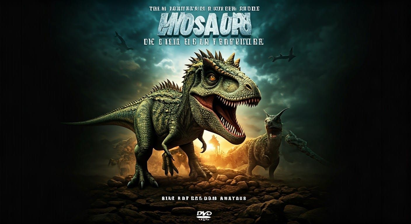 Dinosaur Adventure: Fictional DVD Cover Design