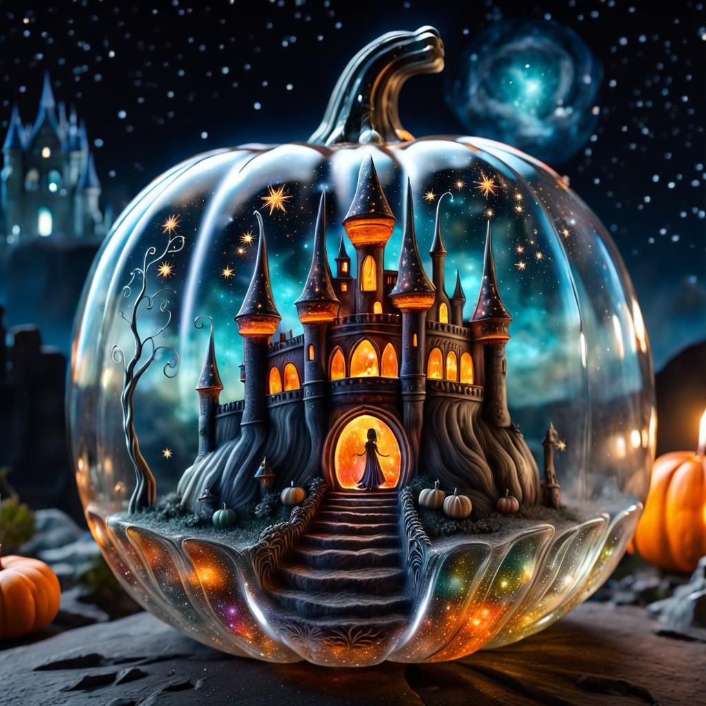 Portal To the Dark realm Inside The Crystal Pumpkin