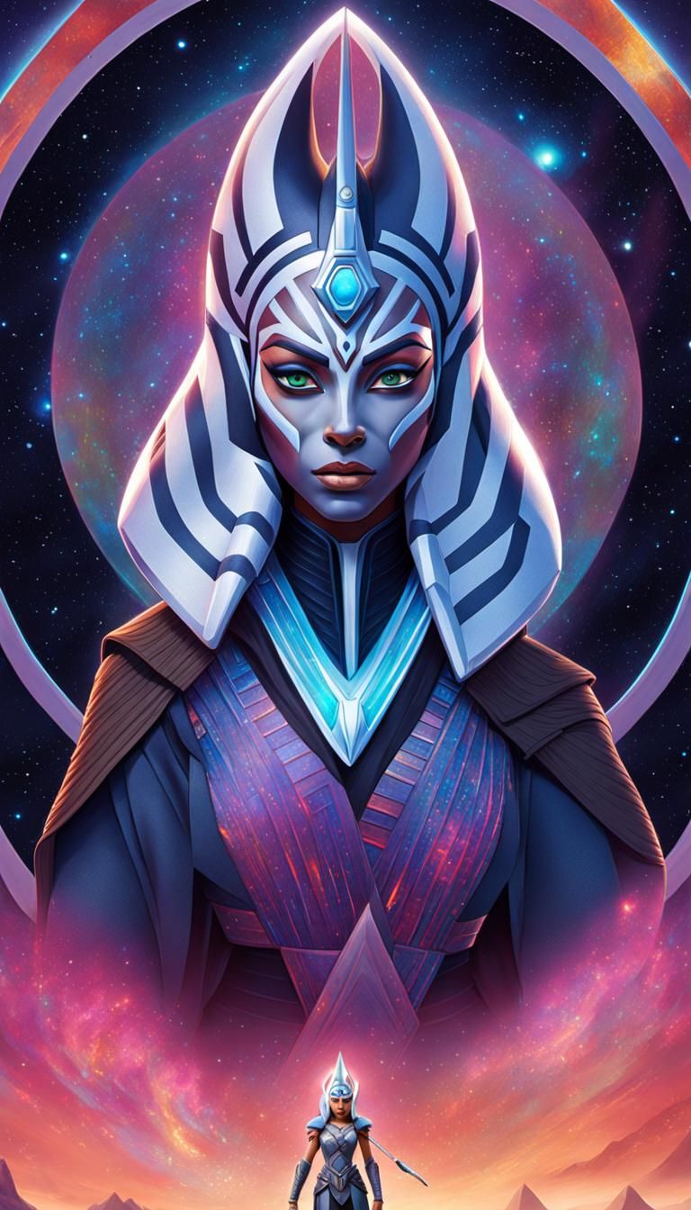 Astral God Ahsoka Tano: Holographic Illustration