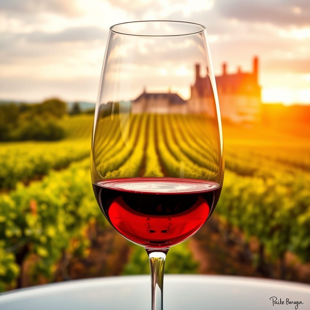 Alcohol-infested view of Bordeaux vineyards