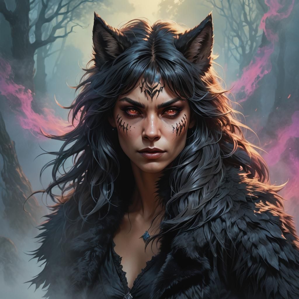 Werewolf Transformation with Volumetric Lighting