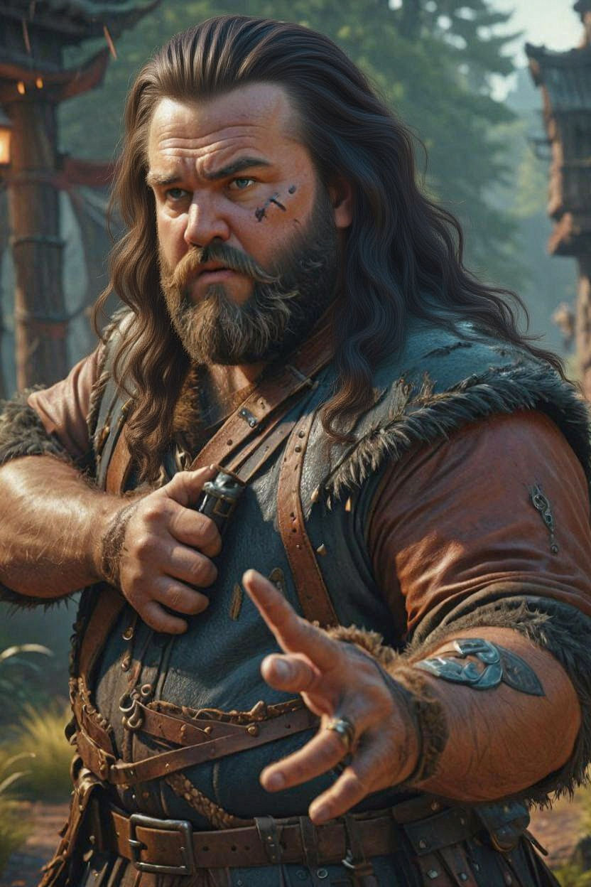 Young, Surprised Man in Detailed Fantasy Art