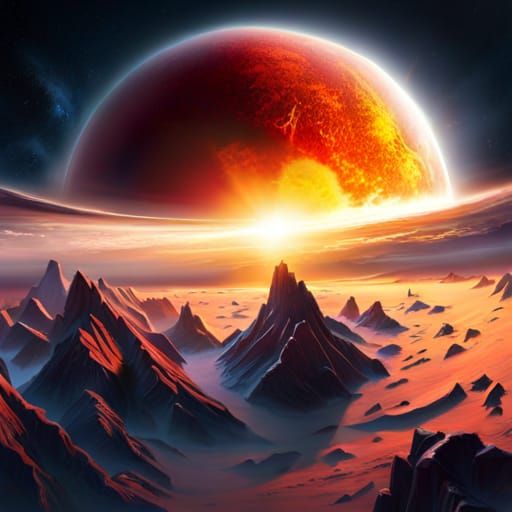 Apocalyptic Planet Explosion in Slow Motion