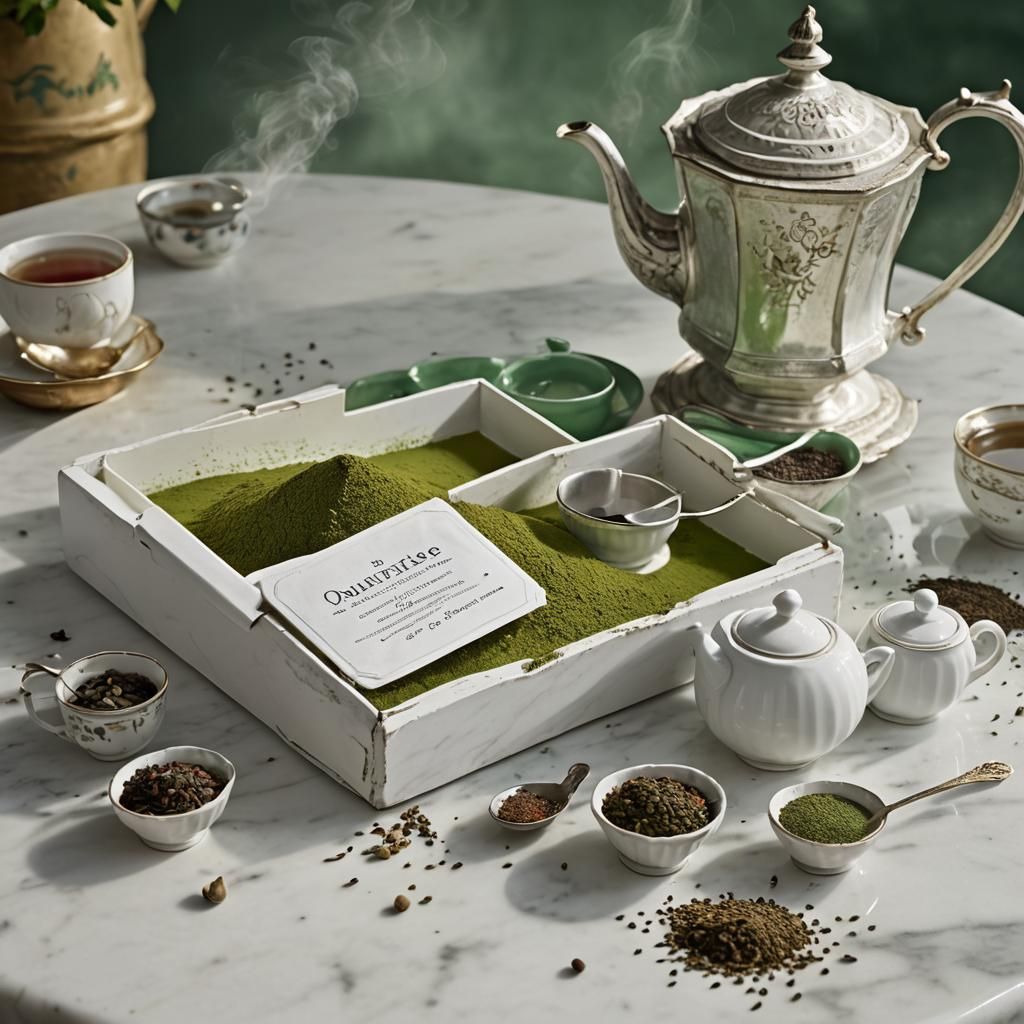 Darjeeling Tea Powder Spill in English Teahouse: Detailed Ma...