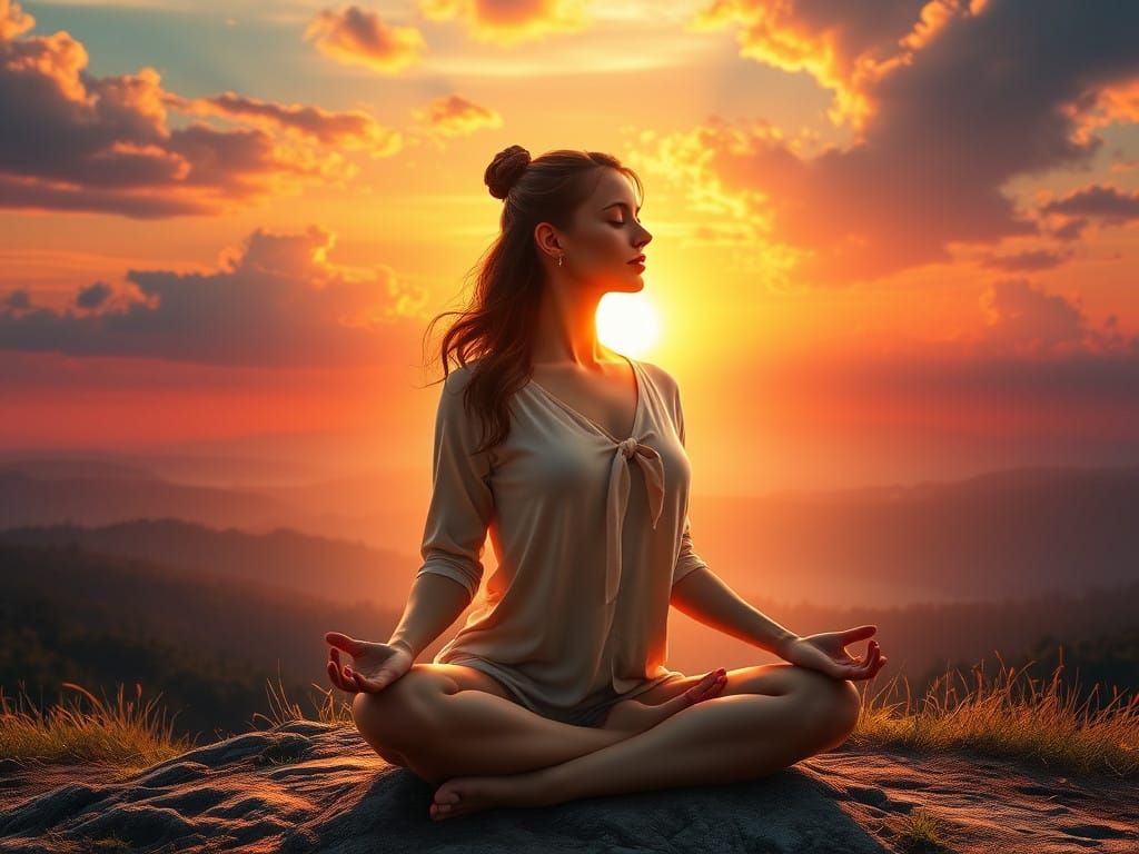 Serenity at Dawn in Hyperrealistic Style