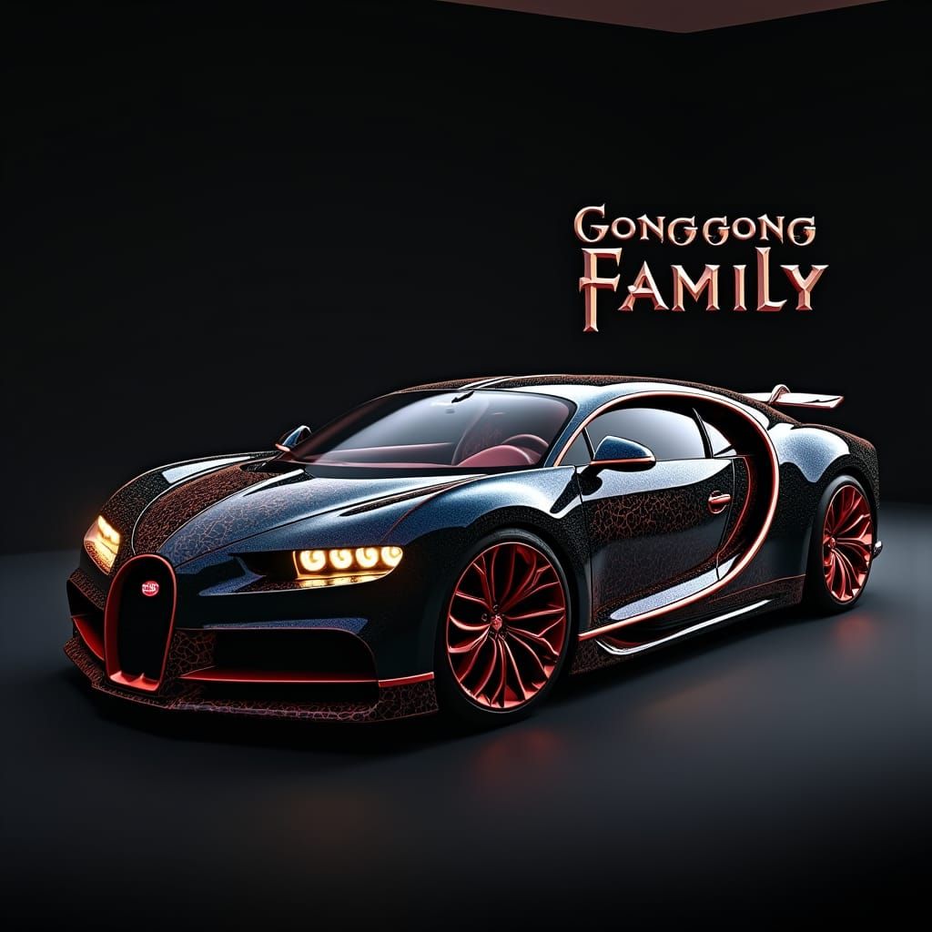 Bugatti Logo for Gonggong Family in Fantasy Style