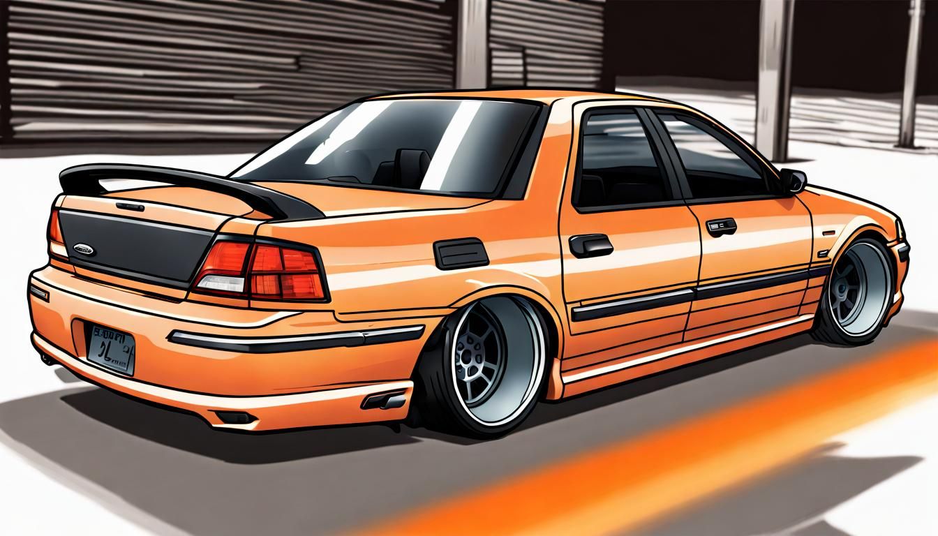 2006 Ford Fairmont in Initial D Anime Style