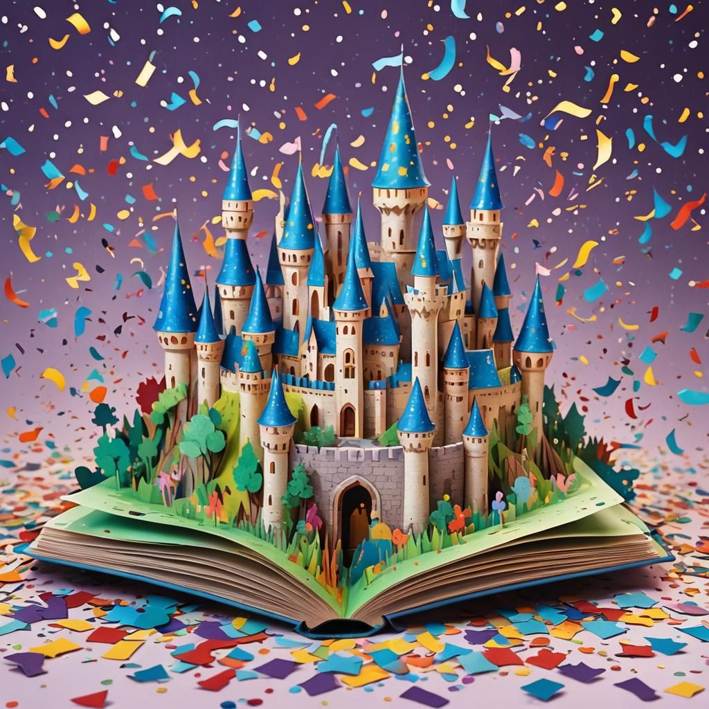 Magical kingdom pop up book