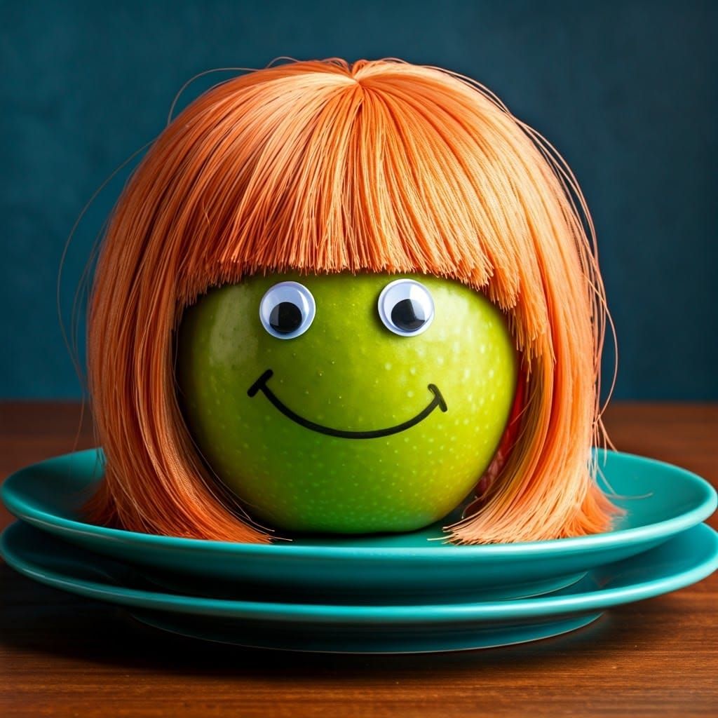 Whimsical Apple Still Life in Vibrant Colors