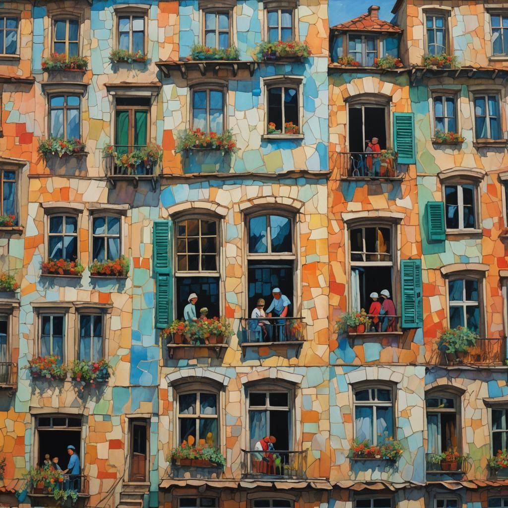 Building a Home: 3D Impressionist Windows Art