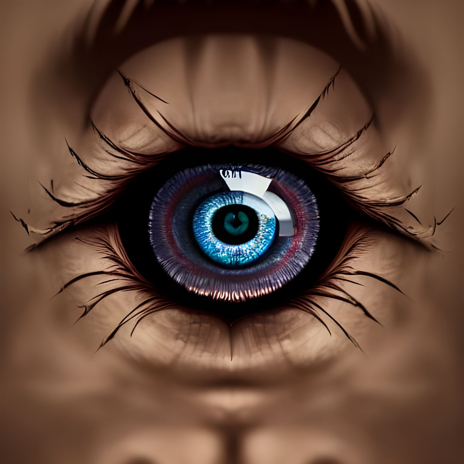 Lovecraftian Evil Eye Portrait in 8k Resolution