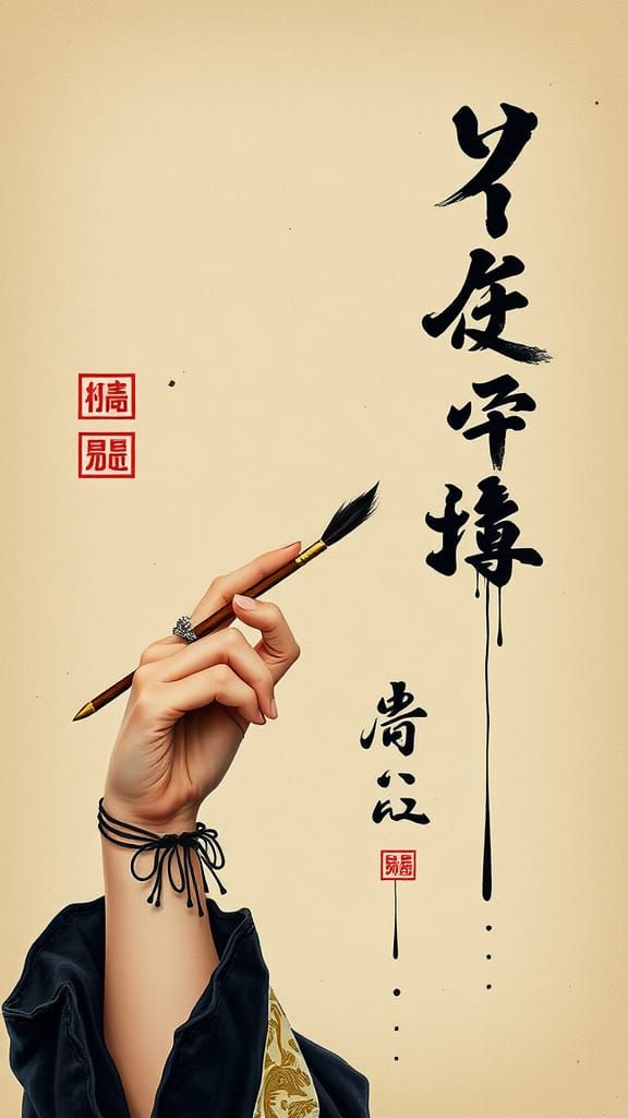 Poet's Soul: Japanese Calligraphy in Watercolor