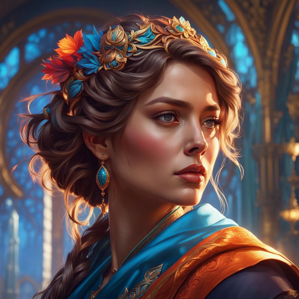 Hyperdetailed Portrait in Dynamic Lighting, Trending Artstat...