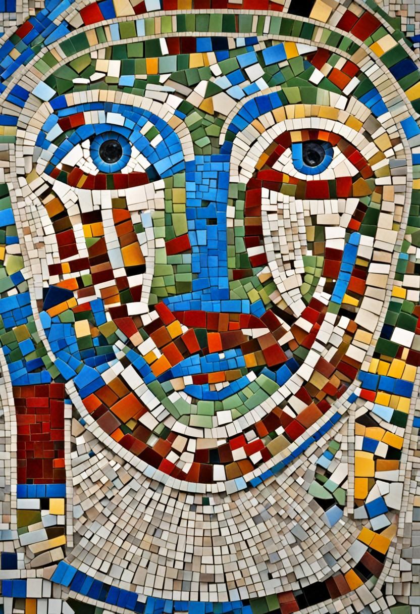 Colorful Abstract Mosaic Pattern