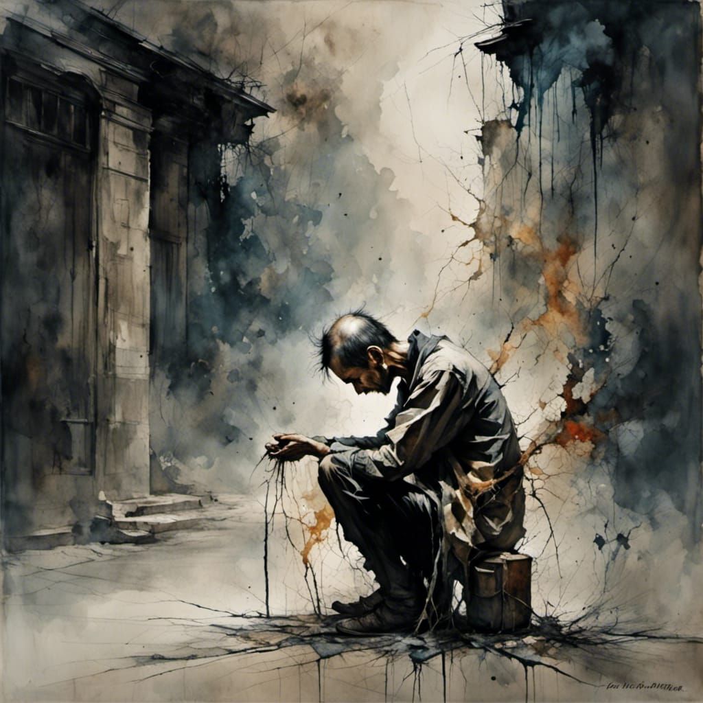 Street Youth's Intense Drug Reaction: Dark Art