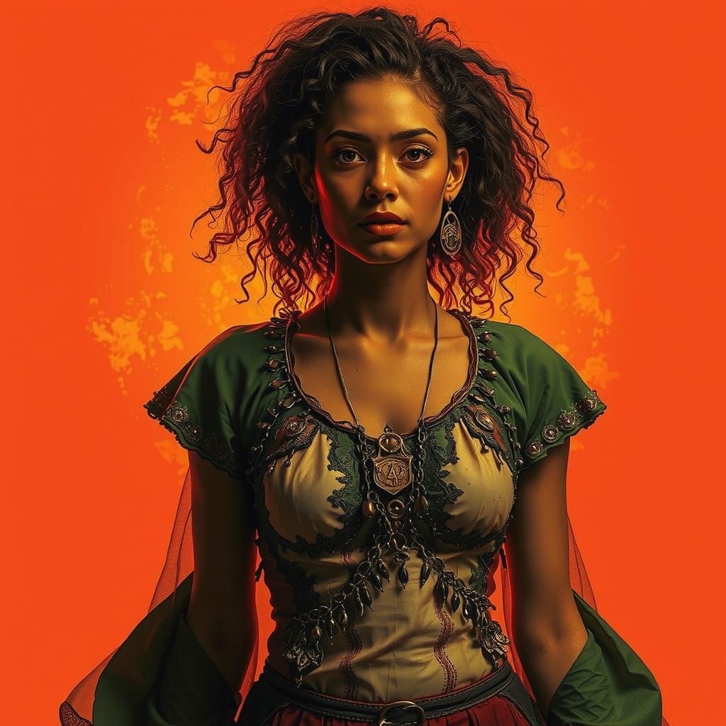 Abandoned City with Vines and Atmospheric Lighting