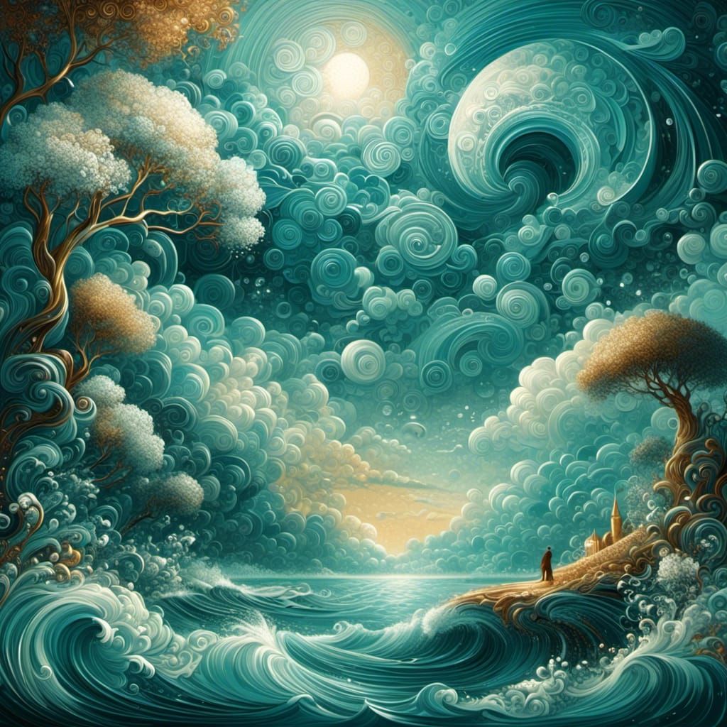 standing on dry land